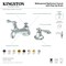 Kingston Brass KS4460AL 8" Widespread Bathroom Faucet, Matte Black KS4460AL - alternate 4